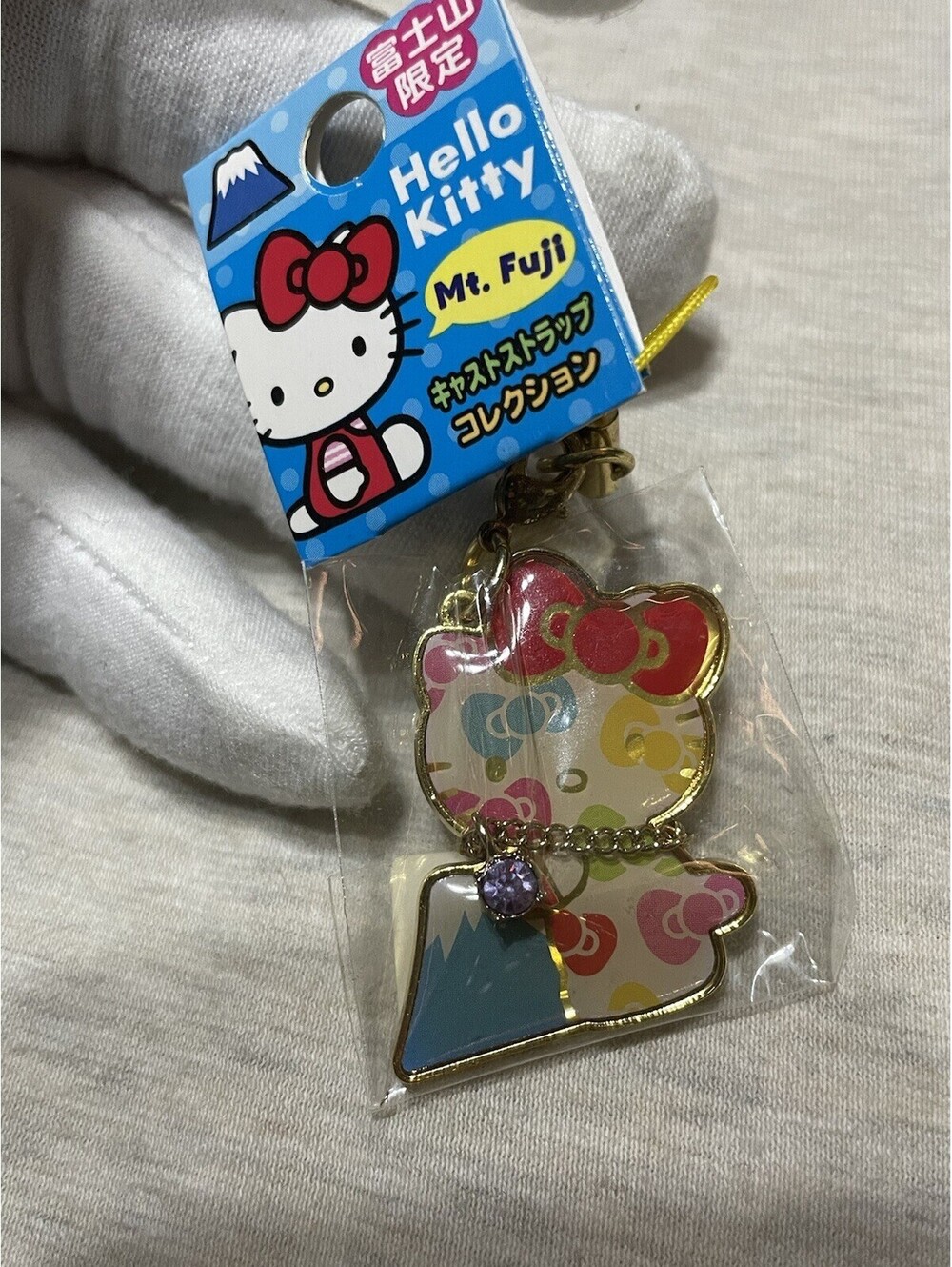 Hello Kitty Sanrio Mt Fuji Charm Strap/cell Phone Japan Exclusive Rare